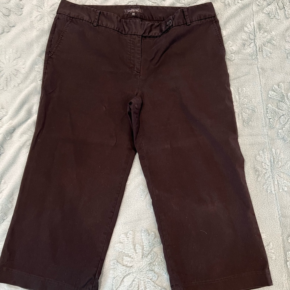 Daisy Fuentes Black Cropped Pants
